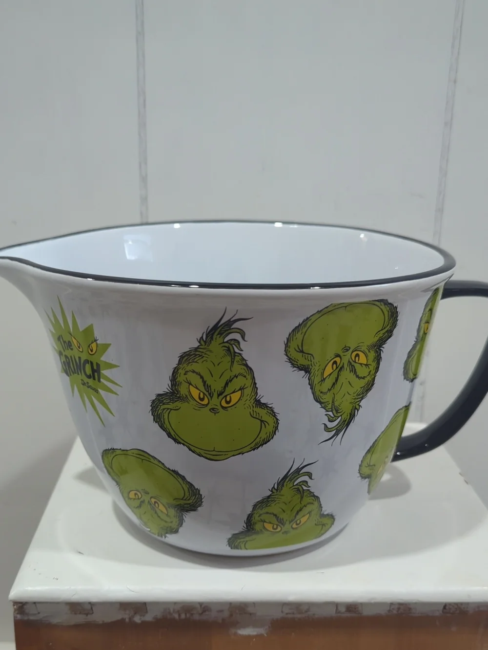 Grinch mixing bowl